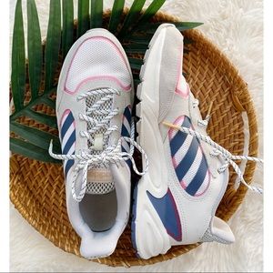 Adidas Cloudfoam Sneakers - Navy, Pink & Gray